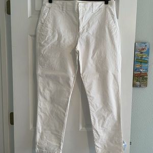 Gap Girlfriend Khakis - Like New - Size 8 - White